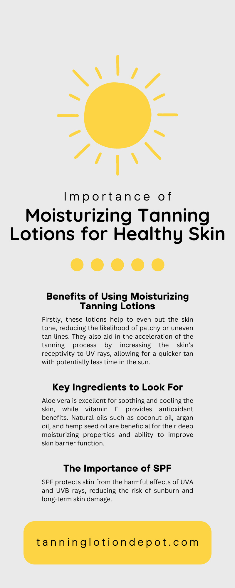 Importance of Moisturizing Tanning Lotions for Healthy Skin